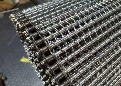 China banda transportadora Flex Stainless Steel Mesh Belt del alambre plano 1/2inch de 1m m en venta