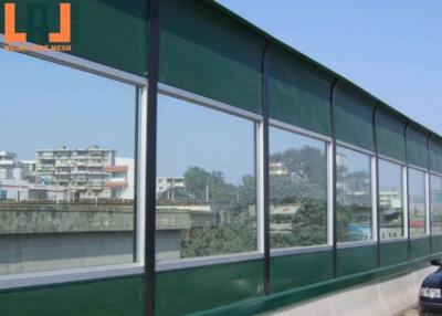 China Glass Wool Inner Transparent PMMA Soundproof Fencing Panels Noise Proof Fence for sale