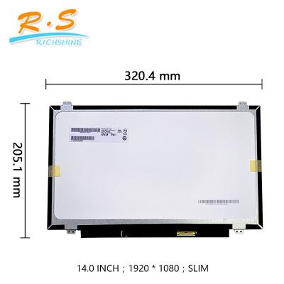 China IPS Touch Screen LCD Display 14.0 Inch Edp Interface Hard Coating For B140HAK01.1 for sale
