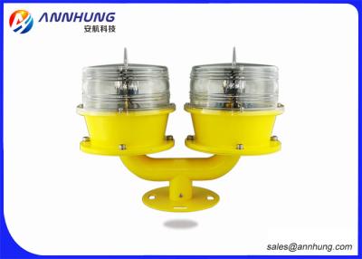 China Double Low Intensity LED Solar Obstruction Light For Wind Turbines /  High Rise Building for sale