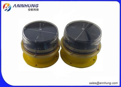 China Solar Powered Aircraft Warning Light On Towers Vibrations And UV Protection for sale
