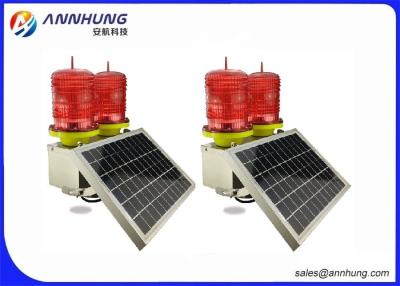 China Luz de obstrução solar de piscamento da aviação do vermelho do diodo emissor de luz para o aviso dos aviões à venda