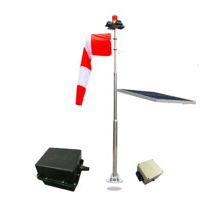 China ICAO Heliport Red Outside Flood Lights Wind Direction Indicator Customized Windsock for sale