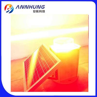 China Solar Aviation Obstruction Light ICAO Red Flashing IP66 20-60FPM 2000cd Solar Tower Warning Light for sale