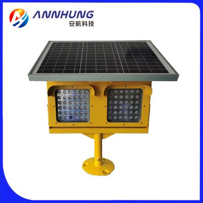 China IP66 50fpm Solar Runway Guard Light Yellow Flashing ICAO Annex 14 for sale