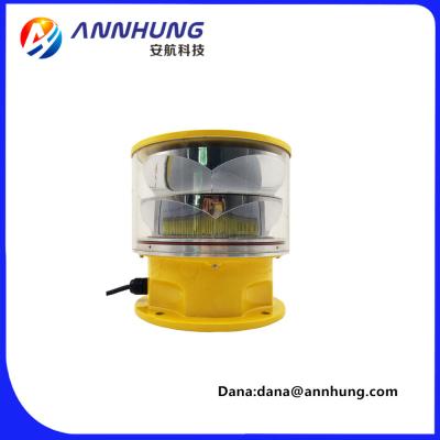 China IP66 Waterproof Aircraft Warning Light Polycarbonate Lens ICAO 2000cd for sale