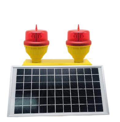中国 LEDの赤い太陽動力を与えられた低強度の倍の航空障害物表示燈AH-LI-B2 販売のため