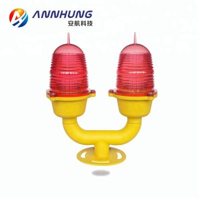 China LAH-LI/D Faa Red Double Aviation Obstruction Light / Telecom Tower Light for sale