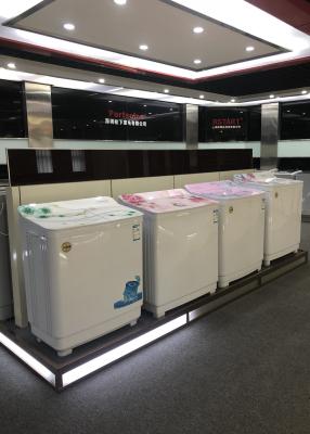 China Máquina de lavar semi automática gêmea branca toda da cuba da grande capacidade de Eco em um OEM à venda