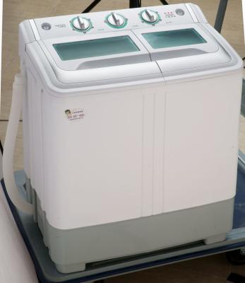 中国 銅モーター双生児のたらいの洗濯機ダーク グレー プラスチックふたが付いている5.5 Kgの天井荷重 販売のため