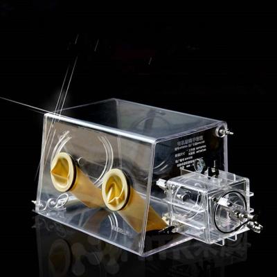China Transparent Vacuum Atmospheres Glove Box , Acrylic Lab Glove Box Isolator for sale