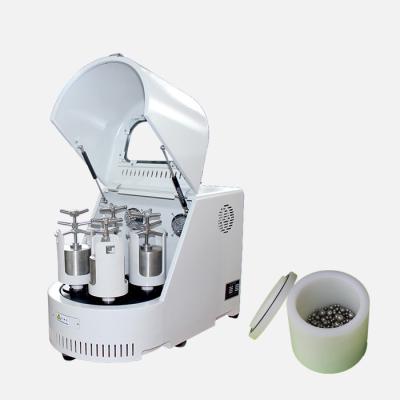 China 220V / 110V Dry Grinding Ball Mill , 0.4L Vertical Planetary Powder Mill Grinder for sale