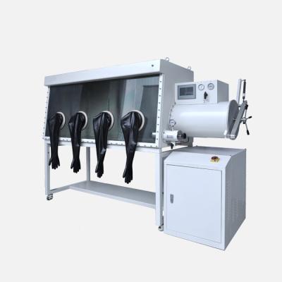 China Air Purification System Nitrogen Vacuum Chamber With Gloves 2 Ports for sale