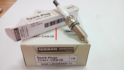 China Auto Engine Spark Plugs For Land  NISSAN OEM  22401-CK81B for sale