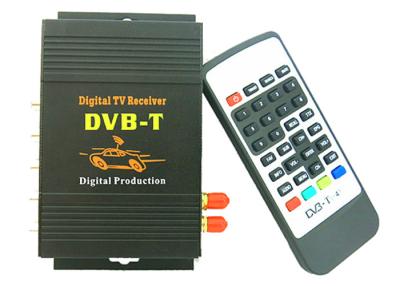 China DVB-T MPEG-4 Box 4 output, dual antenna Car DVB-T MPEG-4 Digital TV Dual Tuner dvb-t receiver Mini TV Box  DVB-T618 for sale