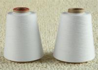 China Bleaching White Virgin 100% Polyester Thread 20S/3 For Sewing / Weaving for sale