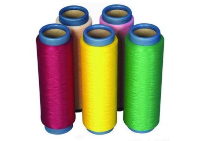 China Dope Dyed 100 polyester industrial yarn 75D / 36F Him For Knitting , Embroidery for sale