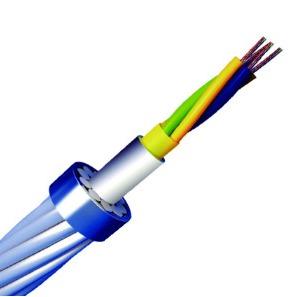 China 24 Core OPGW Cable Stranded Single Mode OEM OPGW Cable G652D Fiber Cable for sale