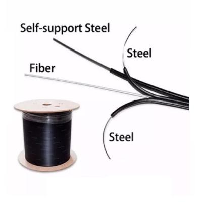 China 1 Core FTTH Drop Cable Steel Wire Strength Member G657A LZSH Jacket for sale