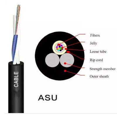 China YTTX ASU Mini ADSS G652D Fiber Optic Cable 12 Core Self Supporting for sale