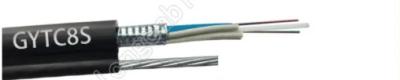 China Cable de fribra óptica acorazado de acero del HDPE, GYTC8S 48 pares del cable de fribra óptica en venta