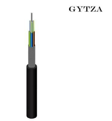 China GYTZA Outdoor Multimode Fiber Optic Cable , Dielectric Armored Fiber Optic Cable for sale