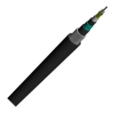 China Fio de aço blindado do cabo de fibra ótica GYTA33 do núcleo do CCC 24 único à venda