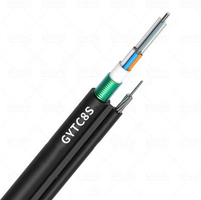 China Figure 8 Steel Armoured Fibre Optic Cable GYTC8S 72 Strand for sale