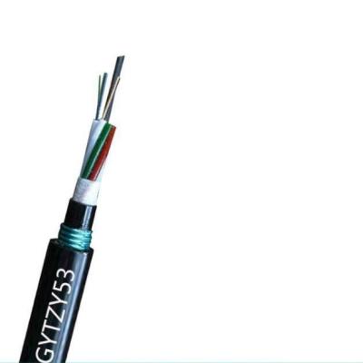 China Tubería del ISO que pone la base enterrada directa GYTZY53 del cable de fribra óptica 24 en venta