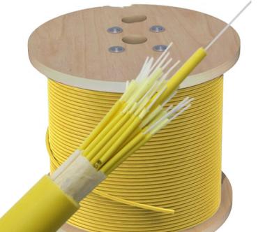 China 48 Core GJBFJV Indoor Fiber Optic Cable Tight Buffered CCC Listed for sale