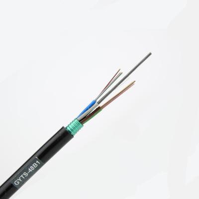 Chine Câble optique blindé de fibre de Gyts, 24 câbles optiques aérien de fibre de brin à vendre