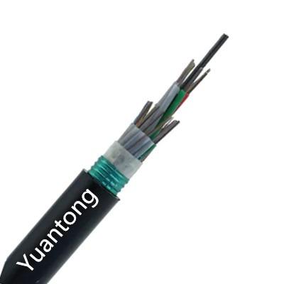China 48 Duct Gel Filled Fiber Optic Cable , G652d FRP Outdoor Armored Fiber Optic Cable for sale