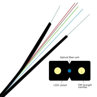 China A2 la fibra óptica plana FTTH cae base del cable G652D G657a1 1-12 en venta