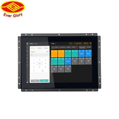 China Prueba industrial de la huella dactilar de la prenda impermeable del monitor de la pantalla táctil del marco abierto del LCD de 10,1 pulgadas en venta