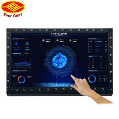 China O monitor do toque de 880 Cd/M2 LCD, monitores do tela táctil de 15 polegadas brilha resistente à venda