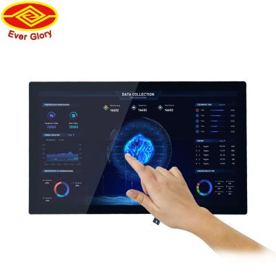 China 18.5 Inch Flat Touch Screen Monitor Ik 7 Anti Interference For Industrial Te koop