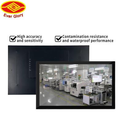 China 21.5 polegadas painel industrial PC 2*USB porta de comunicação Industrial touch monitor com HDMI VGA Video à venda