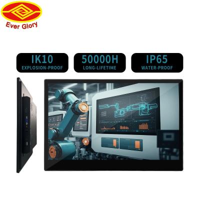 China 13.3 Inch Industrial Panel PC Multi Touch pcap touch monitor Optical Bonding for sale