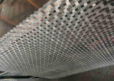 China 6mm Hole 6mm X 1.5mm Robust Flat Wire Woven Metal Mesh Durable for sale