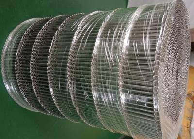 Chine Ceinture de convoyeur de fil d'acier de réseau de tiges 4,24 mm-20,32 mm de largeur de 3 à 14 ' à vendre