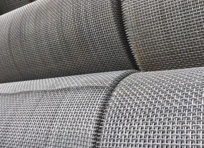 China SS304 SS201 Stainless Steel Crimped Wire Mesh For Vibrating Screen In Mining Industry for sale