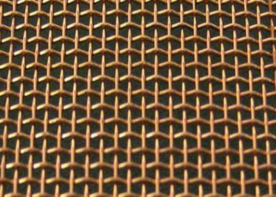 China Furo quadrado tecido da rede de arame 0.4mm 0.5mm do bronze de fósforo à venda