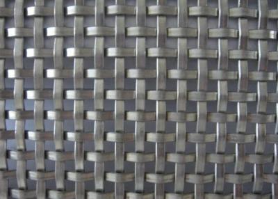 China Flat Square Woven Decorative Metal Mesh Stainless Steel or Aluminum for sale