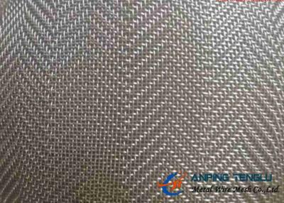 China AISI304 8 100 ao fio tecido de aço inoxidável Mesh Herringbone Weave à venda