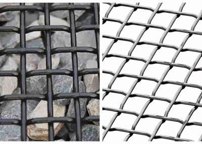 China 4-60mm Opening 1.6-5mm Stainless Steel Crimped Wire Mesh for sale