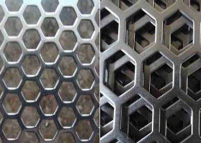 China 8mm To 50mm Hole Hexagonal Perforated Metal 0.5mm to 3.0mm for sale