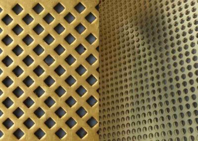 China Gauge 3 To 36 Perforated Metal Mesh Copper Brass For Decoration for sale