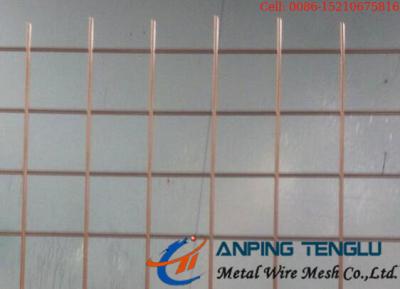 中国 AISIのSsによって溶接される金網の銅の上塗を施してある真鍮または銅のめっき表面 販売のため