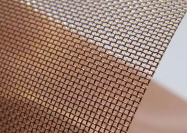 China 16 18 20 22 30 Metal Woven Wire Mesh Brass Copper Insect Screens For Decorating Rooms And Buildings for sale
