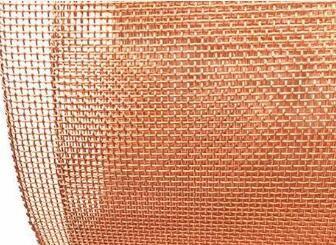 China Alambre tejido metal de cobre medio Mesh Resistance To Atmosphere Corrosion en venta